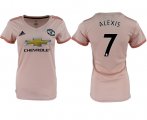 Wholesale Cheap Women's Manchester United #7 Alexis Away Soccer Club Jersey