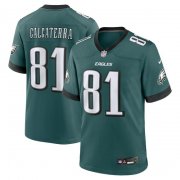 Men's Philadelphia Eagles #81 Grant Calcaterra Midnight Green Vapor Stitched Nike Limited Jersey Cheap Wholesale