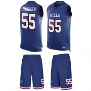 Wholesale Cheap Nike Bills #55 Jerry Hughes Royal Blue Team Color Men's Stitched NFL Limited Tank Top Suit Jersey