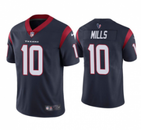 Wholesale Cheap Men\'s Houston Texans #10 Davis Mills Navy Vapor Untouchable Limited Stitched Jersey