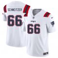 Men's New England Patriots #66 Wes Schweitzer White 2025 F.U.S.E. Vapor Limited Football Stitched Jersey Cheap
