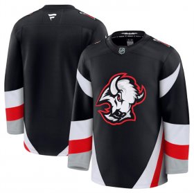 Men\'s Buffalo Sabres Blank Black 2024-25 Alternate Stitched Hockey Jersey