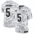 Cheap Men's Cincinnati Bengals #5 Tee Higgins 2024 F.U.S.E Arctic Camo Salute To Service Limited Stitched Football Jersey