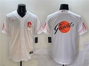Cheap Mens San Francisco Giants Team Big Logo White City Connect Cool Base Stitched Baseball Jersey