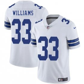Men\'s Dallas Cowboys #33 Javonte Williams White 2025 Vapor Untouchable Limited Football Stitched Jersey Cheap