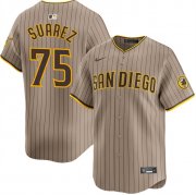 Cheap Men's San Diego Padres #75 Robert Suarez Tan 2024 Alternate Limited Stitched Baseball Jersey