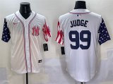 Cheap Men's New York Yankees #99 Aaron Judge White American Style Limited Stitched Baseball Jersey