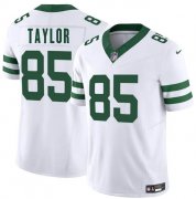 Cheap Men's New York Jets #85 Mason Taylor White 2025 Draft F.U.S.E. Vapor Untouchable Limited Football Stitched Jersey