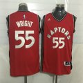 Wholesale Cheap Men's Toronto Raptors #55 Delon Wright Red New NBA Rev 30 Swingman Jersey