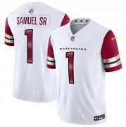Men's Washington Commanders #1 Deebo Samuel Sr White 2025 F.U.S.E. Vapor Limited Football Stitched Jersey Cheap