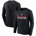Men's Portland Trail Blazers Black Let's Go Long Sleeve T-Shirt