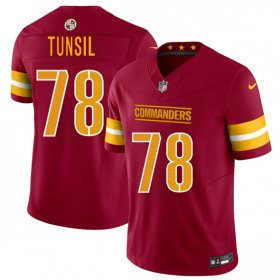 Cheap Men\'s Washington Commanders #78 Laremy Tunsil Burgundy 2025 F.U.S.E. Vapor Limited Football Stitched Jersey