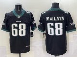 Men's Philadelphia Eagles #68 Jordan Mailata Black 2024 New Vapor Untouchable Limited Football Stitched Jersey Cheap Wholesale