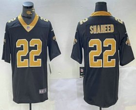 Men\'s New Orleans Saints #22 Rashid Shaheed Black 2023 Vapor Limited Stitched Jersey