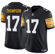 Men's Pittsburgh Steelers #17 Skylar Thompson Black 2025 F.U.S.E. Alternate Vapor Limited Football Stitched Jersey Cheap Wholesale