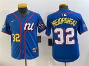 Women's National League #32 Jacob Misiorowski Blue 2025 All-Star Edition Limited Stitched Baseball Jersey(Run Small) Cheap Wholesale
