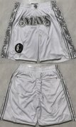 Cheap Men's Dallas Mavericks White City Edition Shorts (Run Small)
