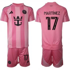 Cheap Men\'s Inter Miami CF #17 Josef Martinez 25-26 Pink Home Soccer Jersey Suit
