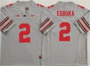 Cheap Men's Ohio State Buckeyes #2 Emeka Egbuka Gray 2025 F.U.S.E. Limited Stitched Jersey