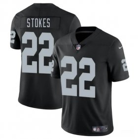 Men\'s Las Vegas Raiders #22 Eric Stokes Black 2025 Vapor Football Stitched Jersey Cheap