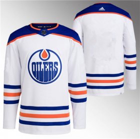 Men\'s Edmonton Oilers Blank White Stitched Jersey Cheap