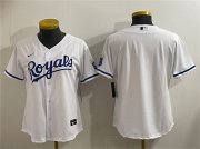 Cheap Women's Kansas City Royals Blank White Cool Base Stitched Jersey(Run Small)