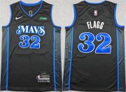 Men's Dallas Mavericks #32 Cooper Flagg Black City Edition Stitched Basketball Jersey Cheap Wholesale