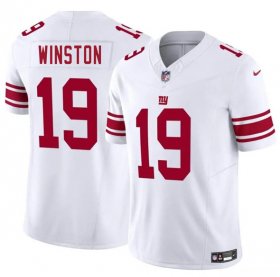 Cheap Men\'s New York Giants #19 Jameis Winston White 2025 F.U.S.E. Vapor Untouchable Limited Football Stitched Jersey