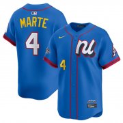 Cheap Men's National League #4 Ketel Marte Blue 2025 All-Star Edition Limited Stitched Baseball Jersey