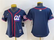 Cheap Youth American League Tampa Bay Rays Blank Navy 2025 All-Star Edition Limited Stitched Baseball Jersey