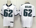 Men's Philadelphia Eagles #62 Jason Kelce White 2024 New Vapor Untouchable Limited Football Stitched Jersey Cheap Wholesale