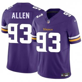 Men\'s Minnesota Vikings #93 Jonathan Allen Purple 2025 F.U.S.E. Vapor Limited Football Stitched Jersey Cheap
