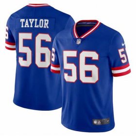 Men\'s New York Giants #56 Lawrence Taylor Royal Classic Vapor Limited Jersey