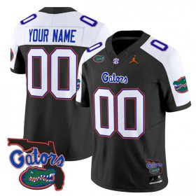 Cheap Men\'s Florida Gators ACTIVE PLAYER Custom Black Alternate 2024 F.U.S.E. Florida Patch Vapor Limited Stitched Jersey
