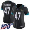 Wholesale Cheap Nike Jaguars #47 Joe Schobert Black Team Color Women's Stitched NFL 100th Season Vapor Untouchable Limited Jersey