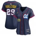 Cheap Women's American League #29 Cal Raleigh Navy 2025 All-Star Edition Limited Stitched Baseball Jersey(Run Small)