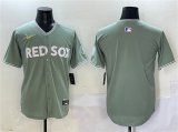 Cheap Men's Boston Red Sox Blank Green 2025 City Connect Limited Stitched Baseball Jersey