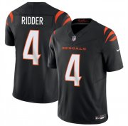 Men's Cincinnati Bengals #4 Desmond Ridder Black 2025 F.U.S.E. Vapor Untouchable Limited Football Stitched Jersey Cheap Wholesale