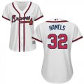 Wholesale Cheap Braves #32 Cole Hamels White Home Women's Stitched MLB Jersey