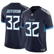 Men's Tennessee Titans #32 Jermar Jefferson Navy 2025 F.U.S.E. Vapor Limited Football Stitched Jersey Cheap Wholesale