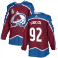 Wholesale Cheap Men's Colorado Avalanche #92 Gabriel Landeskog 2022 Burgundy Stanley Cup Final Patch Stitched Jersey