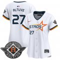 Women's Houston Astros #27 Jose Altuve White 2025 City Connect Limited Stitched Baseball Jersey(Run Small) Cheap