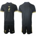 Cheap Men's Mexico Blank Black Gold 25-26 Soccer Jersey Suit