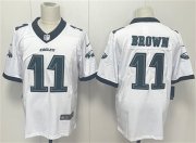 Men's Philadelphia Eagles #11 A.J. Brown White 2024 New Vapor Untouchable Limited Football Stitched Jersey Cheap Wholesale