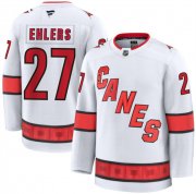 Cheap Men's Carolina Hurricanes #27 Nikolaj Ehlers White 2024-25 Away Stitched Hockey Jersey