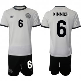 Men\'s Germany #6 Joshua Kimmich White 2025 Home Soccer Jersey Suit