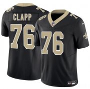 Men's New Orleans Saints #76 Will Clapp Black 2025 F.U.S.E. Vapor Limited Football Stitched Jersey Cheap