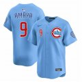 Men's Chicago Cubs #9 Miguel Amaya Blue 2024-25 2nd Alternate Limited Stitched Baseball Jersey Cheap