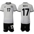 Men's Germany #17 Florian Richard Wirtz White 2025 Home Soccer Jersey Suit