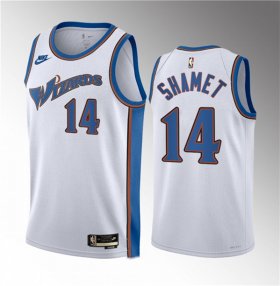 Wholesale Cheap Men\'s Washington Wizards #14 Landry Shamet White 2023 Draft Classic Edition Stitched Jersey